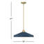 Luminaire suspendu dôme l 18 po Delilah-606424285