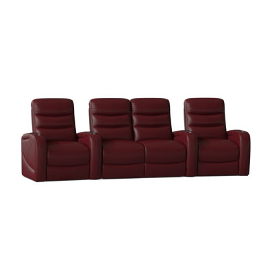 Stealth HR Series Upholstered Power Reclining Home Theater Seating with Cup Holder