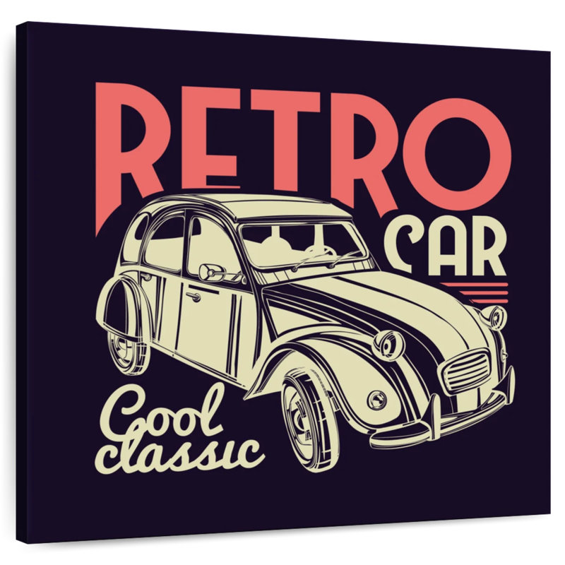 Voiture rétro classique Mehar Cool, H 16 po x l 16 po
