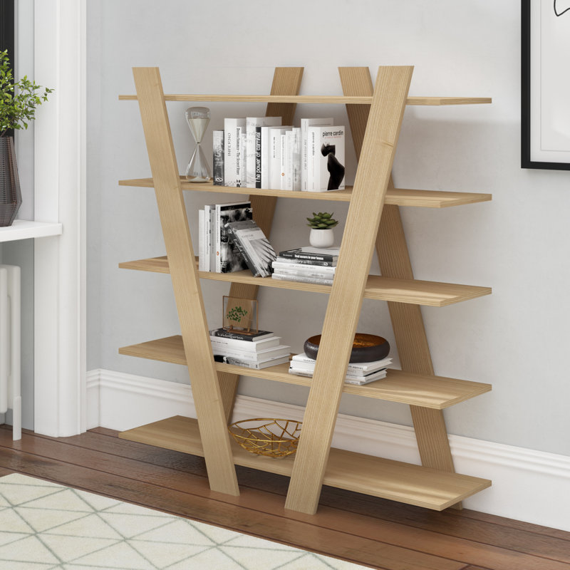 Xander 160 cm H x 156 cm W Etagere Bookcase