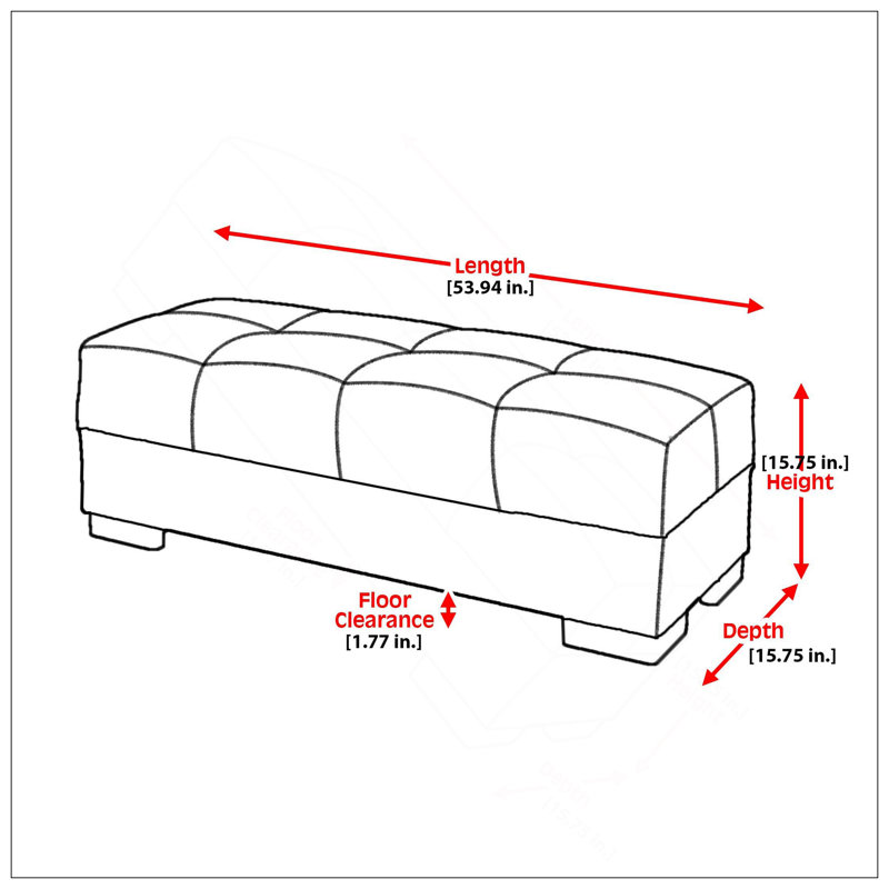 Causeuse convertible rembourrée avec rangement, polyuréthane brun