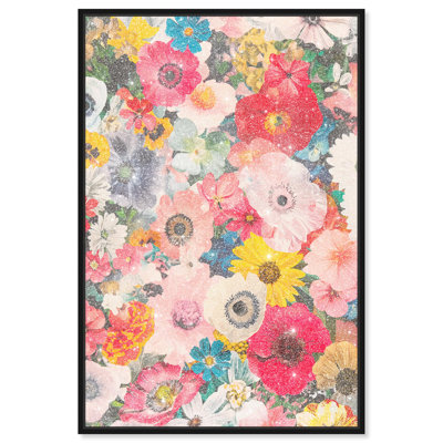 Oliver Gal Photobloom Floral and Botanical - Diamond Dust Framed Canvas Art