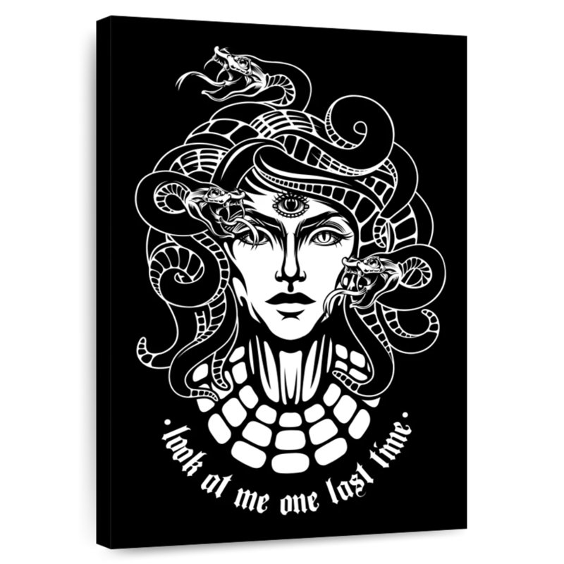 Kelan Medusa Quote, 51" H x 34" W
