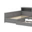 Lit simple en forme de L avec lit gigogne et rangement spacieux-1186197761
