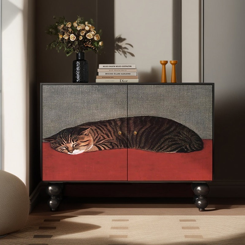 Armoire moderne à deux portes, Noir