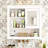 32'' Mirrored Bathroom Wall Mounted Cabinet, 4-Shelf Storage, Neat Bath Look Mirror 4 Adjustable Shelves, Decor-115027041