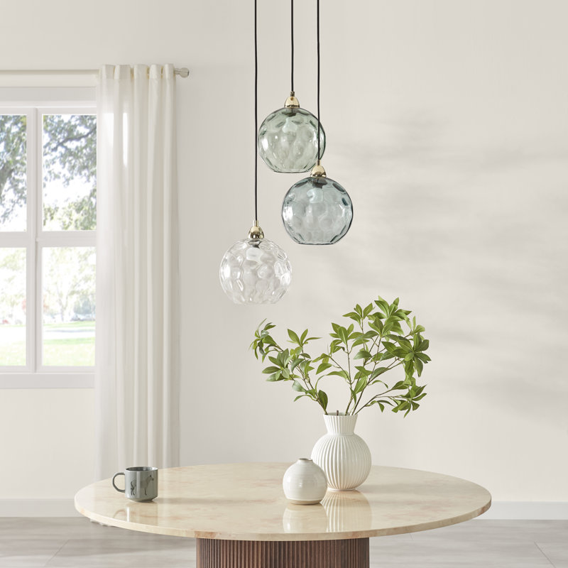 3 - Light Metal Tiered Pendant
