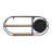 Minimalist Wooden Oval Wall Storage Shelf with Metal Frame for Home Decor - Modern Accent Wall Organizer Shelf for Bedroom Styling - Brown & Black