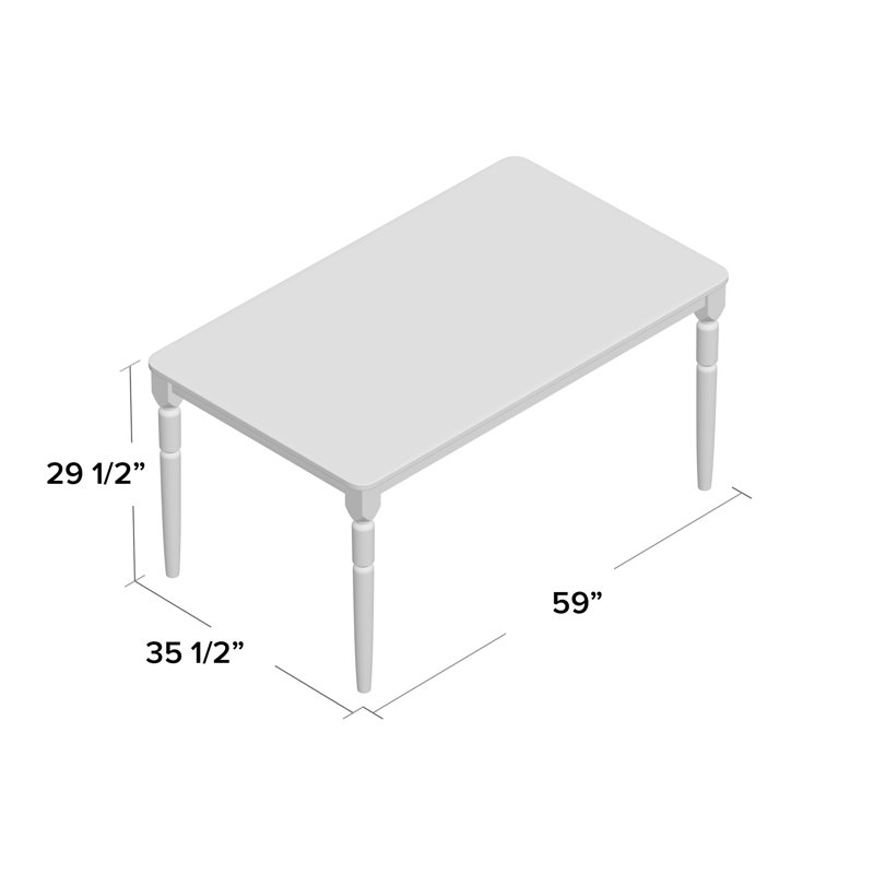 Table de salle à manger Bellmead, Brun