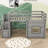 Jadi Twin Wooden Loft Bed with Staircase-1373280358