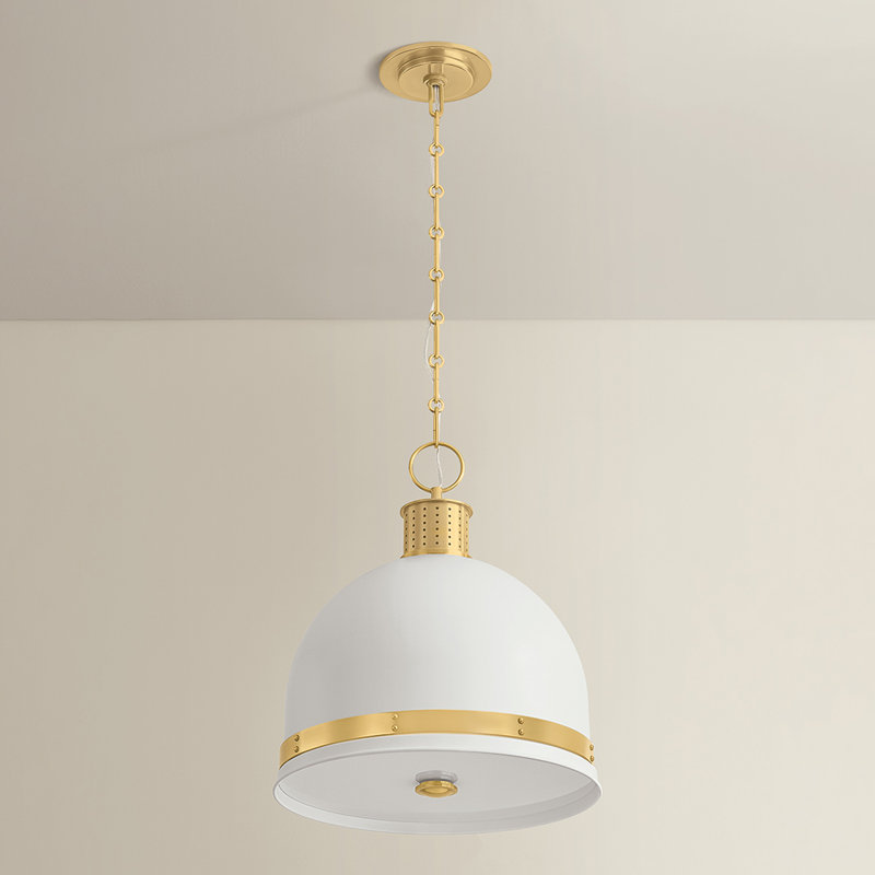 Luminaire suspendu Briscoe, Deux lumières, H 17,5 po x l 15 po x P 15 po