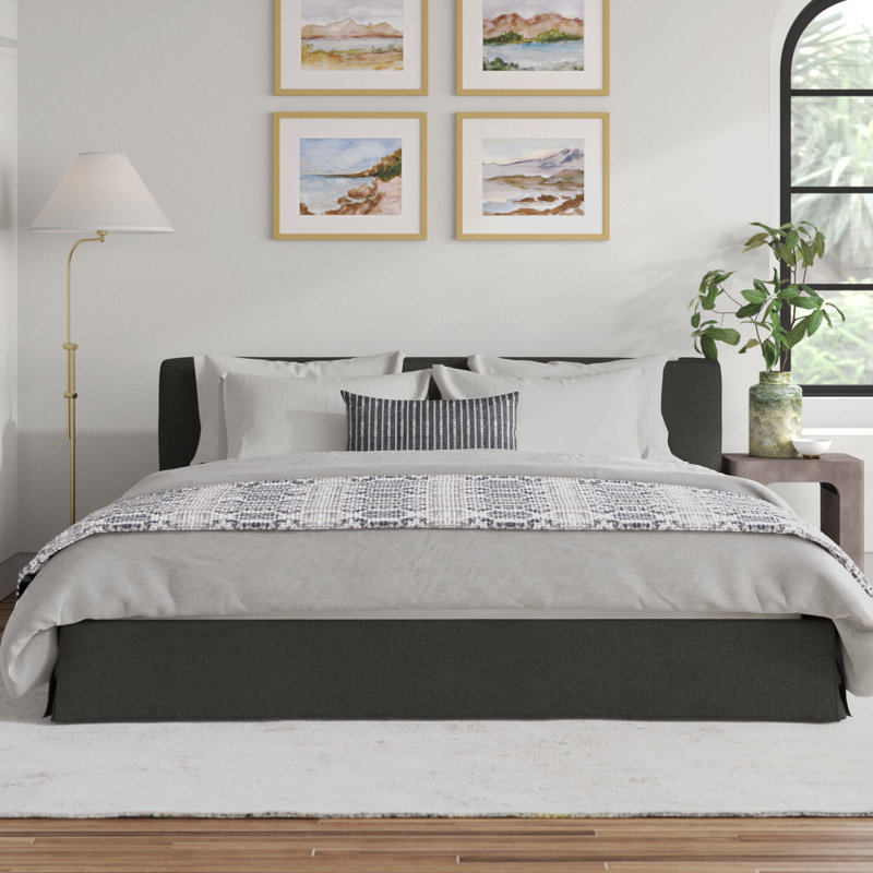 Vittorio Upholstered Platform Bed, Brussels Coffee, King