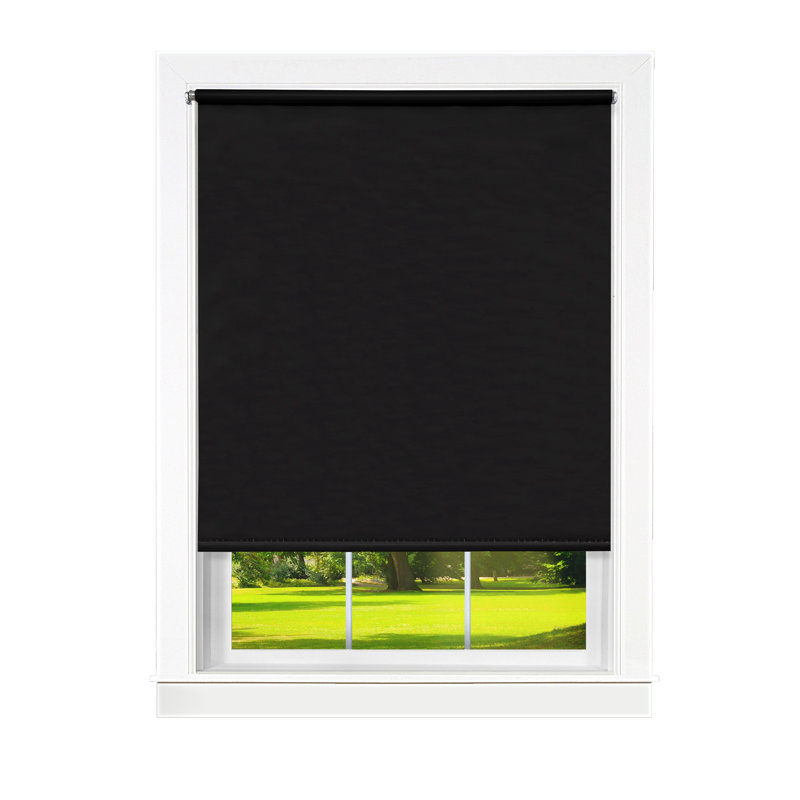 Light Filtering Roller Shade, 55" W x 72"L, Black