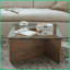 31,5 pouces table basse industrielle moderne avec plateau en verre trempé, facile à nettoyer et amp; Assemblage rapide pour le salon-588971135