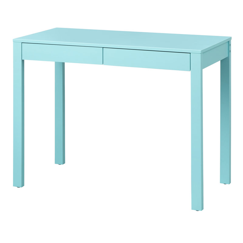 Mableton Solid Wood Writing Desk, Aqua