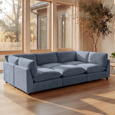 Heffernan 106.77” W Oversized 6-Seater Modular Sofa