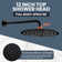 9-Spray Patterns With 1.8 Gpm 12 In. Wall Mount Shower System With Two Showerhead