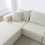Canapé modulaire convertible convertible en microfibre