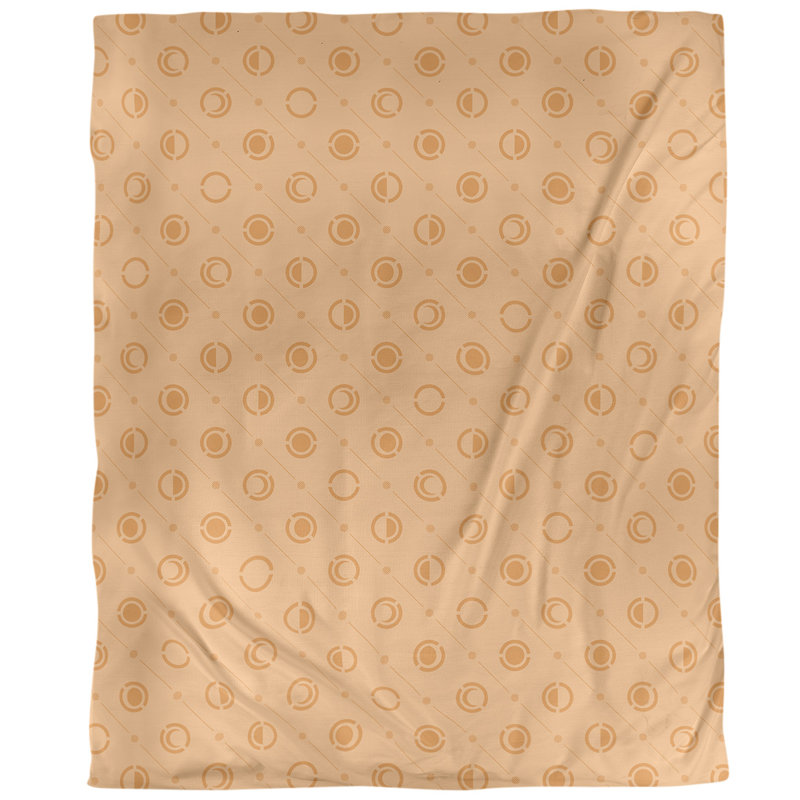 Housse de couette simple Moon phases, Housse de couette simple TG, Polyester brossé, Orange chaud