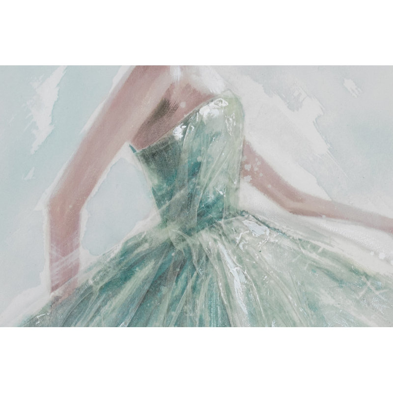 Hand -painted acrylic painting The Ice Princess