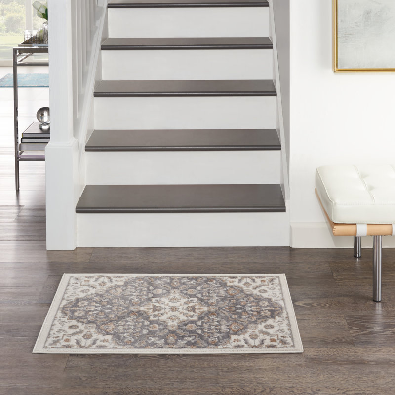 Tapis ivoire traditionnel Rheba