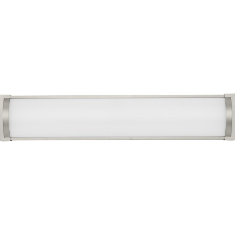 Éclairage de salle de bain 1 lumière DEL à intensité variable, Nickel brossé