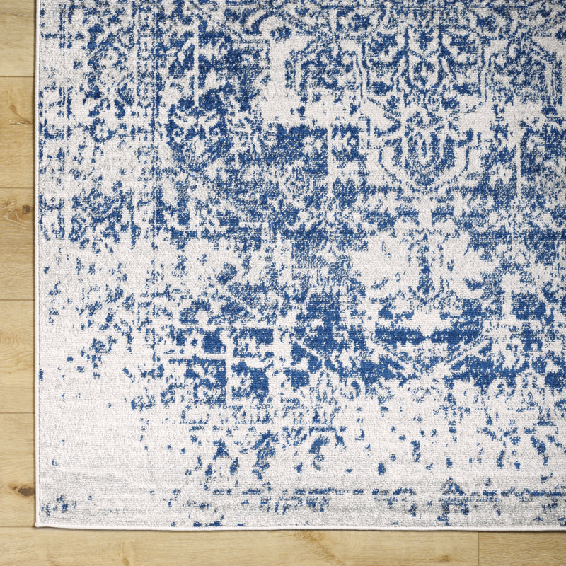 Selen Manitou Dark Blue/Gray Rug, Rectangle 120 x 170cm