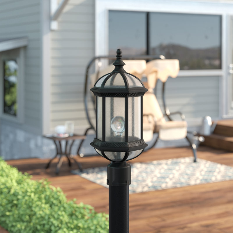 Ulrey Lantern Head, Black, Clear Beveled