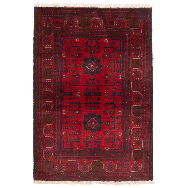 Tapis rouge Finest Khal Mohammadi 3 pi 3 po x 4 pi 9 po