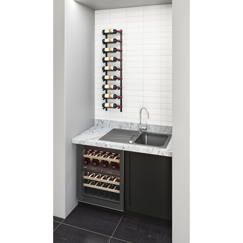 Ensemble de porte-bouteilles Bronc, Noir mat, 45" H x 13" W x 4.5" D