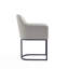 Fauteuil en cuir gris clair Serena Serena-91028796