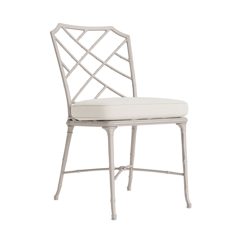 Calcutta Outdoor Dining Side Chair, Fusion Natural, Tan, Dove Smooth