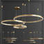 Modern LED Ceiling Light Fixture – 3-Ring Flush Mount Chandelier for Dining Room, Bedroom & Kitchen-1105429173