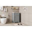 Meuble-lavabo de salle de bain avec lavabo, armoire de salle de bain avec porte à fermeture douce, support de rangement et tablette réglable