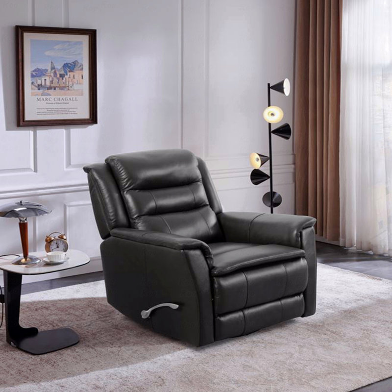 Cuir pivotant avec fonction d'inclinaison, Noir