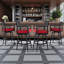 Tabourets de bar pivotants d'extérieur haut de gamme en aluminium avec coussin Sunbrella®-123417633-130915330