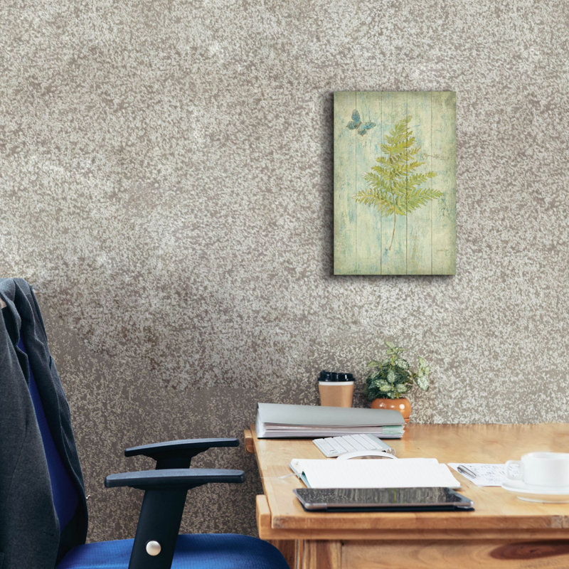 «Natural Floral 12 Butterfly» par Danhui Nai, art mural sur toile, H 18 po x l 12 po