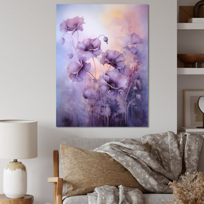 " Violet Veil Delicate Poppies Moment I "