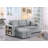Upholstered Reversible Sectional With Pull Out Loveseat-1597153439