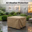 Foyer de table d'extérieur au propane en béton H 25 po x l 32 po