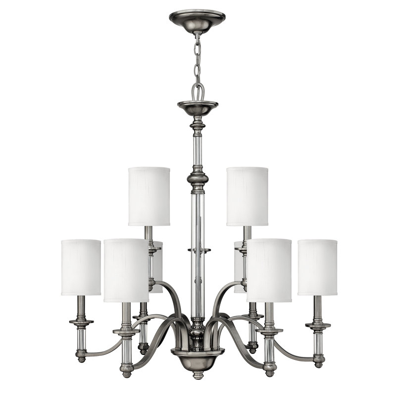 Reichman 9 - Light Shaded Chandelier