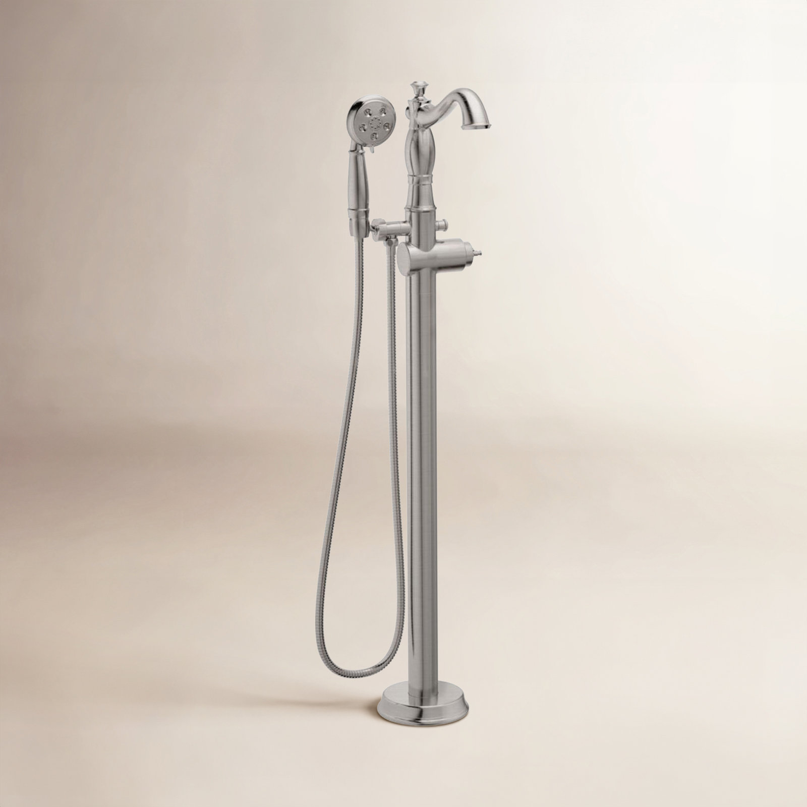 Cassidy™ Freestanding Clawfoot Tub Faucet, Brilliance Stainless