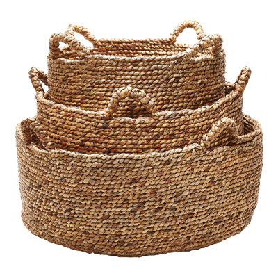 Panier naturel naturel - ensemble de 3