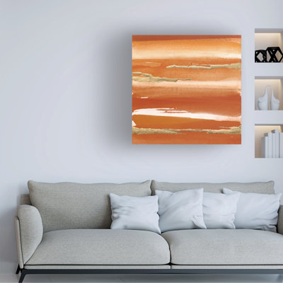 Art sur toile «Gilded Mandarin III Burnt Orange» par Chris Paschke