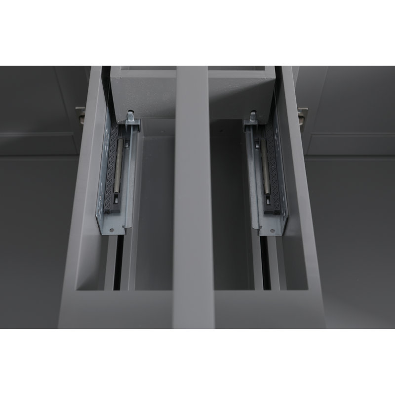 Base de meuble-lavabo 72 po sans plateau Monaco, Gris