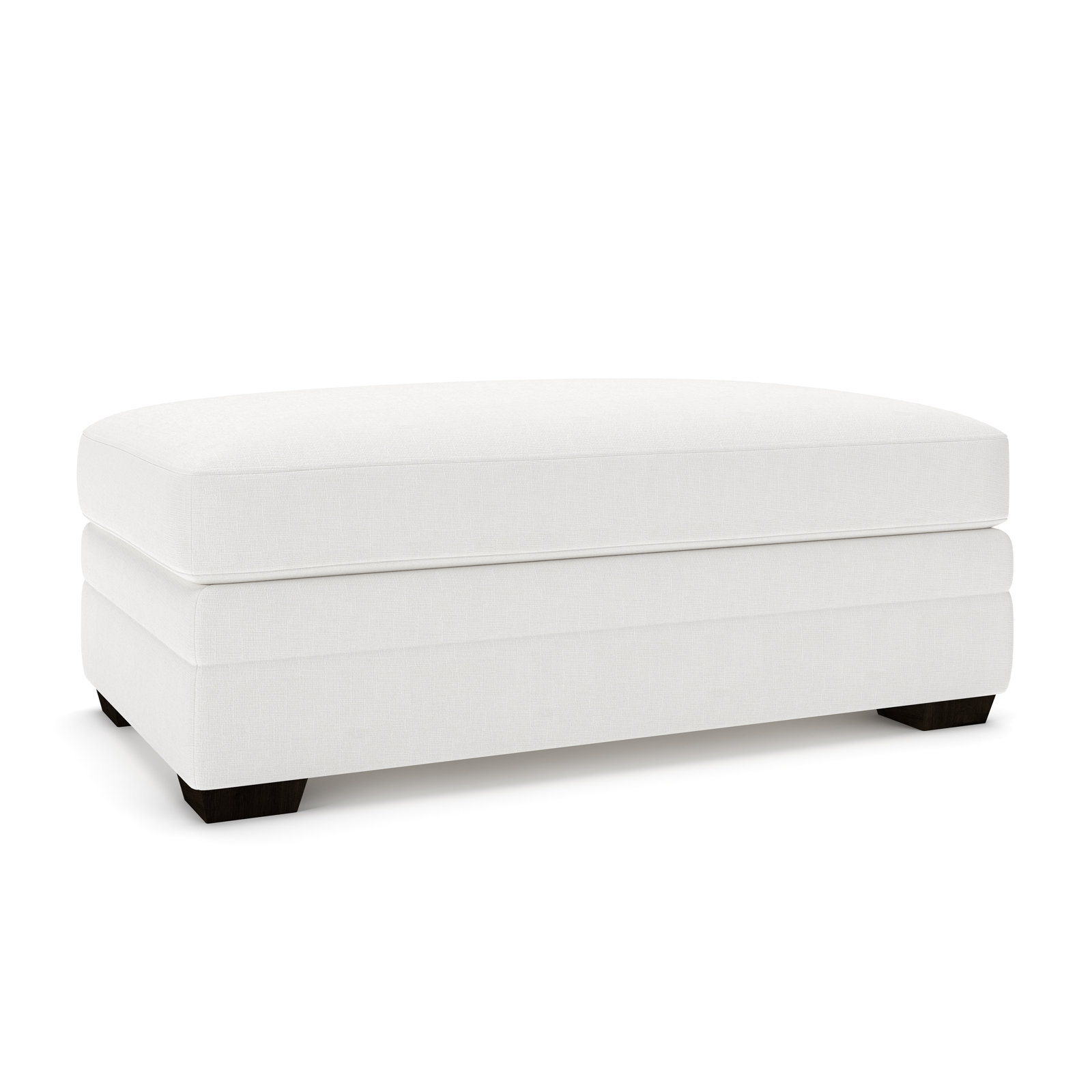 Edan 44" Ottoman, Drusky Moonglow Sustain® Basketweave
