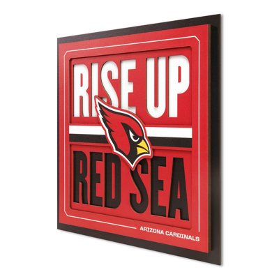 Arizona Cardinals Slogan Series 3D Wall Art
