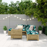 Fresquez 62cm Wide Outdoor L-Shaped Patio Sofa