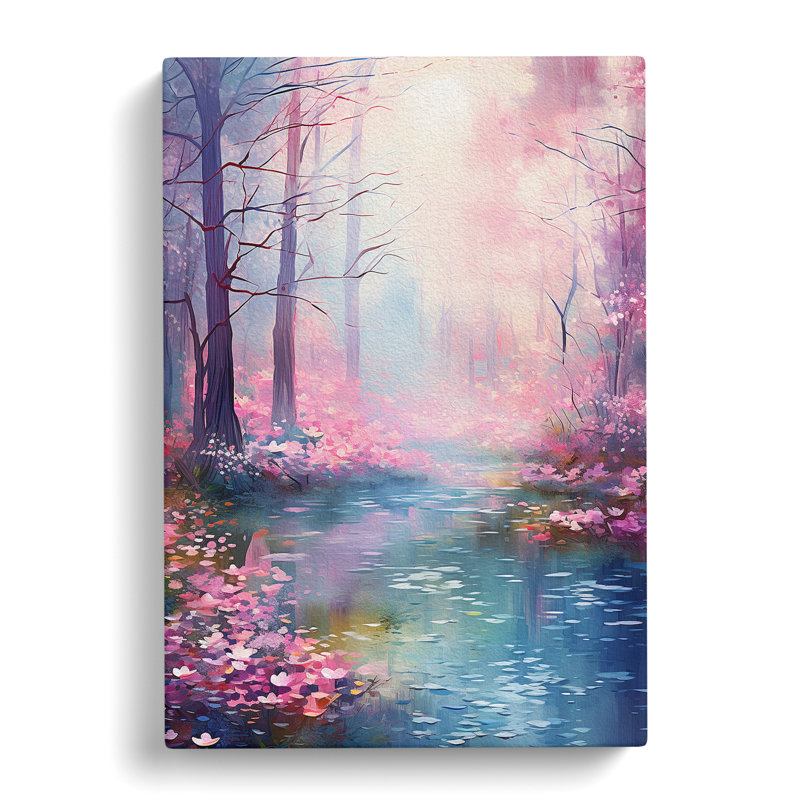 Spring Forest Digital - Wrapped Canvas, 76cm H x 50cm W x 3cm D