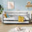 Twin Bed With Pull Out Trundle, Metal Twin Daybed And Trundle Set, Day Bed Sofa Bed Frame With Steel Slat Support, Multifunctional Daybed Frame For Bedroom, Living Room, Guest Room-1241983129